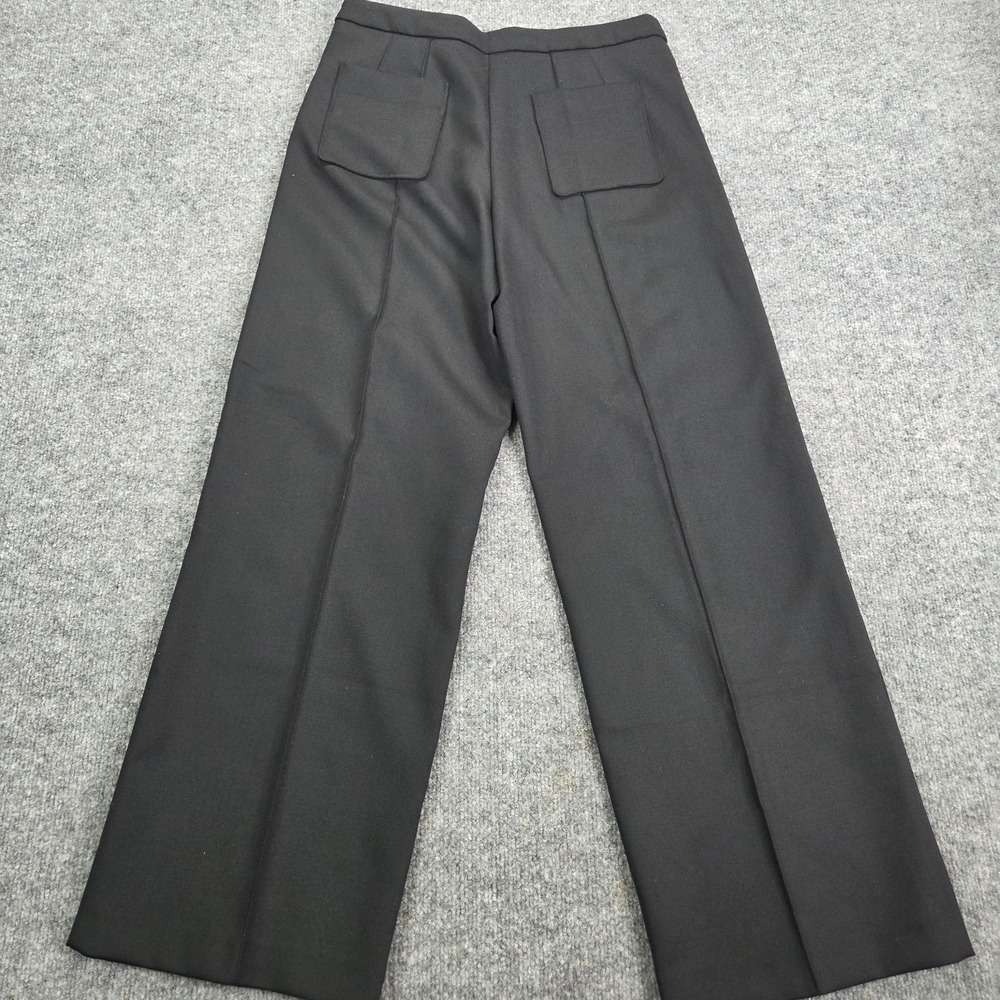 Soeur Harry Wide Leg Pants Black Stretch High Rise Patch Pocket Denim Size 40 8 - Picture 9 of 10